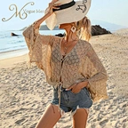 crochet top long sleeve for beach